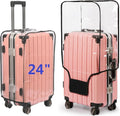 Clear PVC Suitcase Cover Protectors- Thickened Waterproof Luggage Covers by FABULWAY