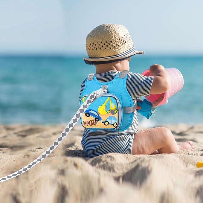 Accmor Toddler Harness Leash + Reflective Anti Lost Wrist Link, Cute Car Kids - Image 6