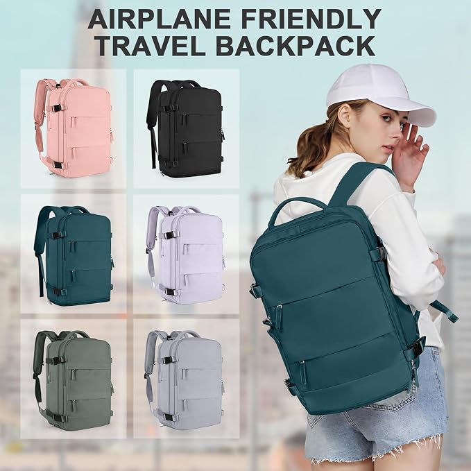 coowoz Travel Backpack For Women Men, Carry On Backpack, Hiking Backpack - Image 6