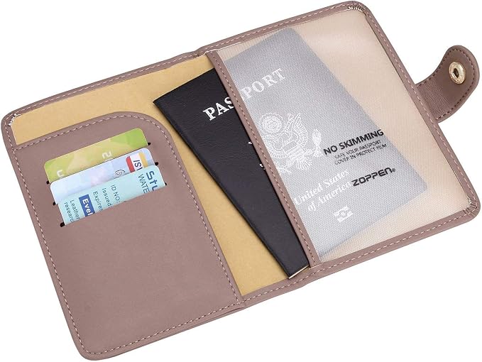 ZOPPEN Passport Holder Women, Passport Cover Travel Wallet Rfid Blocking - Image 4