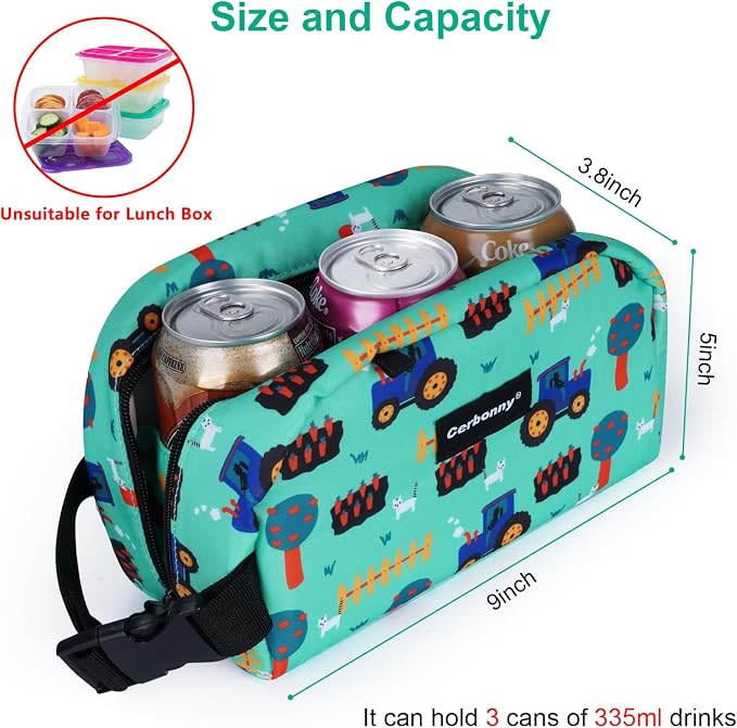 Cerbonny Small Cooler Bag Freezable Lunch Bag - Image 4