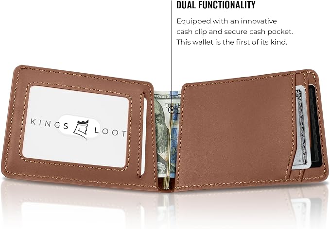 Kings Loot Wallet for Men | Customized Minimalist Slim RFID Blocking Leather - Image 4