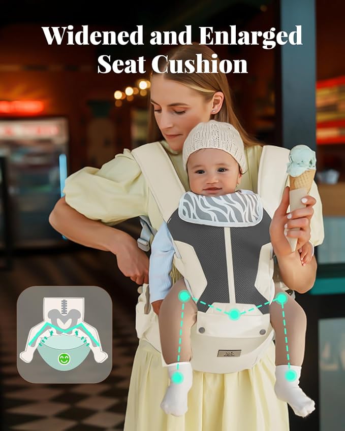 MOMTORY Baby Carrier, Baby Holder Carrier Newborn to Toddler - Image 3