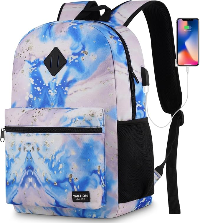 School Backpack, Classic Cute Bookbag Men and Teen Boy Schoolbag by YAMTIONBAGS