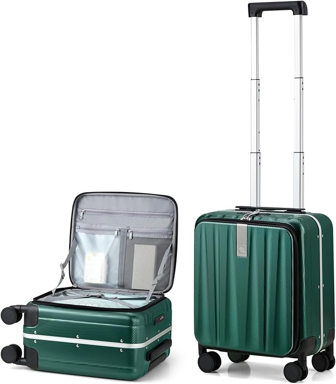 Hanke 16 Inch Underseat Carry On Suitcases by Hanke