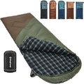KingCamp Sleeping Bag for Adults, Cold Weather & Warm XL Big and Tall Flannel by KingCamp