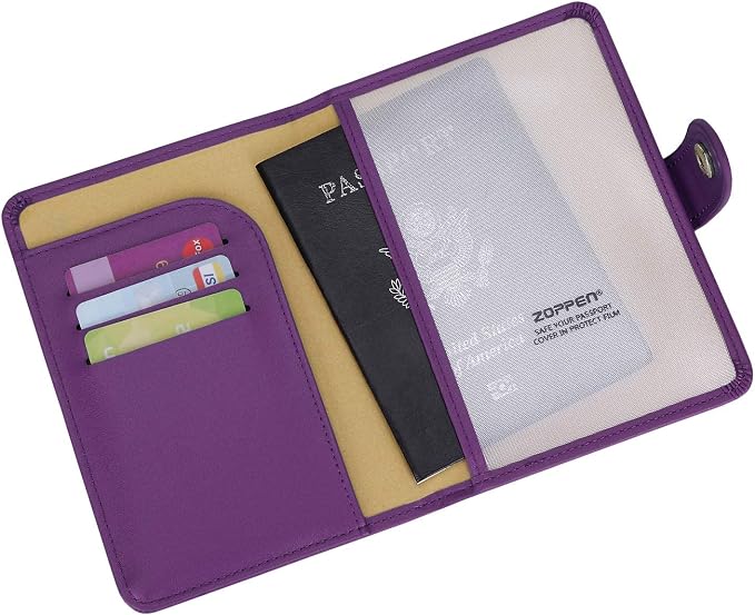 ZOPPEN Passport Holder Women, Passport Cover Travel Wallet Rfid Blocking - Image 3