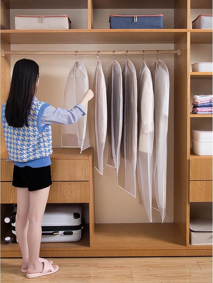 Garment Bags for Hanging Clothes Breathable Suit Bag Covers - Image 4