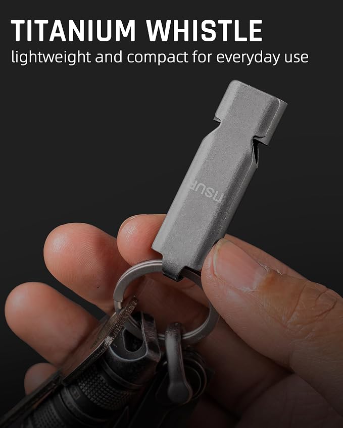 TISUR Loud Emergency Whistles, 130db+ Lifeguard Safety Whistle Keychain - Image 4