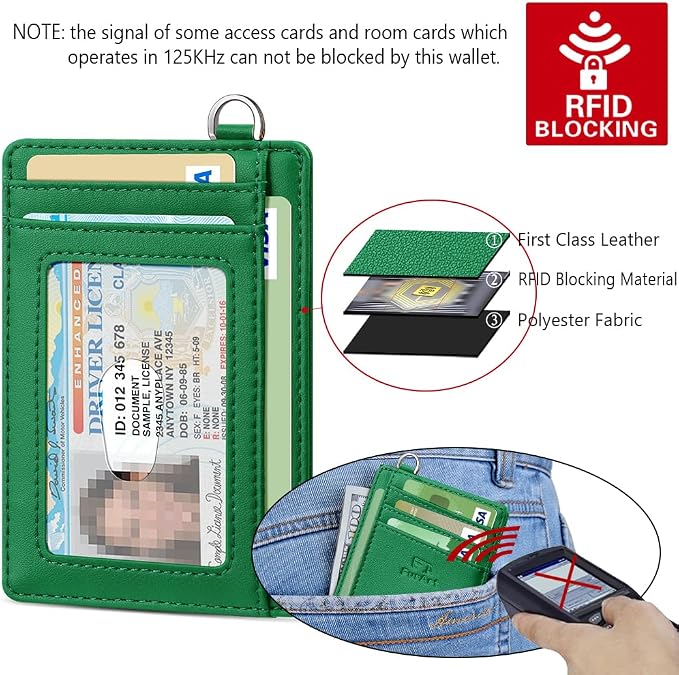 FurArt Slim Minimalist Wallet, Front Pocket Wallets, RFID Blocking, Credit Card - Image 5
