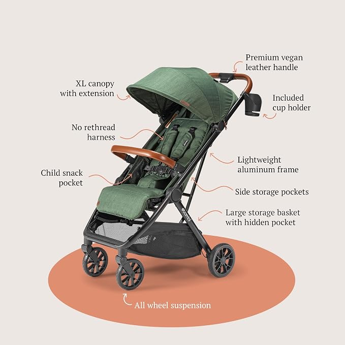 Bombi Bēbee V2 Lightweight Baby Stroller - Image 9