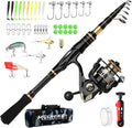 mouhike Carbon Fiber Telescopic Fishing Rod Reel Combo Lightweight Collapsible by mouhike