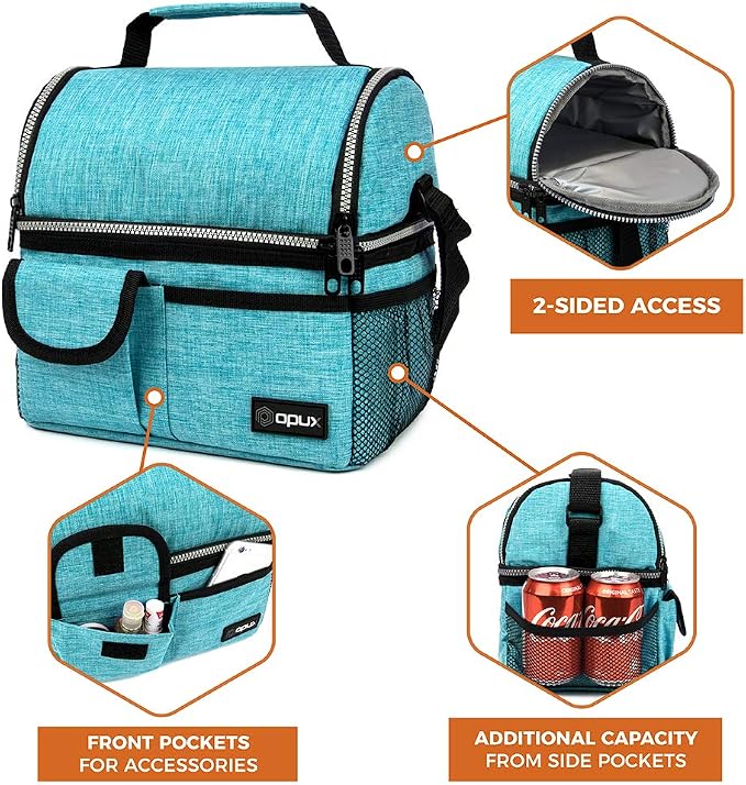 OPUX Lunch Box for Men, Adult Lunch Box Cooler, Insulated Lunch Bag Women - Image 6