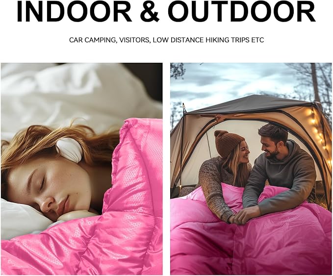Sleeping Bags for Adults Cold Weather, Waterproof, Lightweight Sleeping Bag for - Image 6