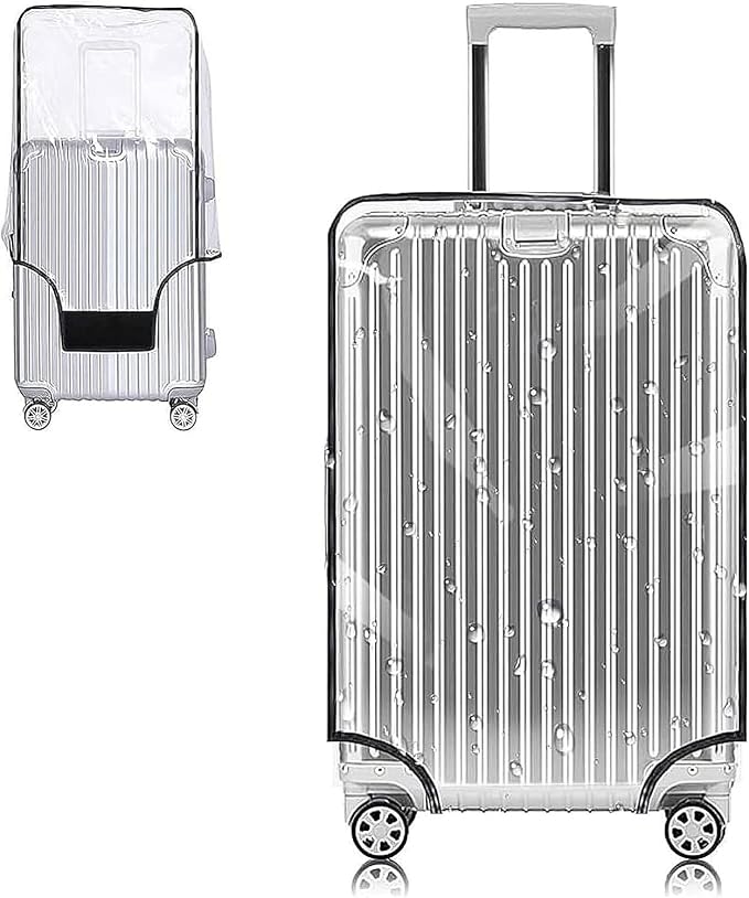 Yotako Clear PVC Suitcase Cover Protectors 20 Inch Luggage Cover by YOTAKO