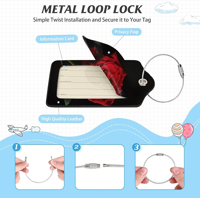 3 Pack Luggage Tag for Suitcase - Image 3