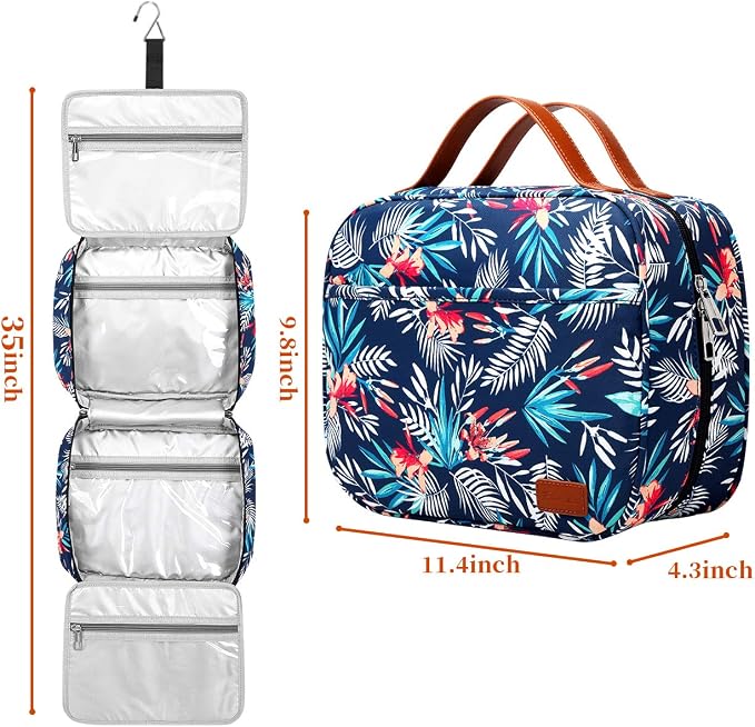 Hanging Travel Toiletry Bag, Large Capacity Cosmetic Travel Toiletry Organizer - Image 3