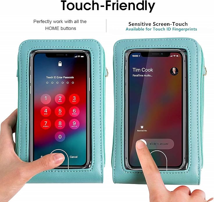 Crossbody Cellphone Purse Women Touch Screen Bag RFID Blocking Wallet Handbag - Image 5