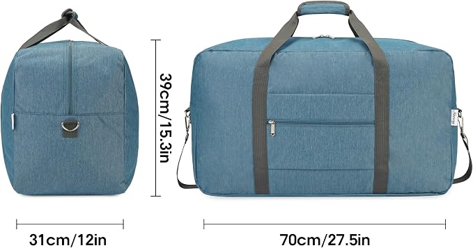 28 inch Extra Large Travel Duffel Bag Foldable Weekender Packable Lightweight - Image 3
