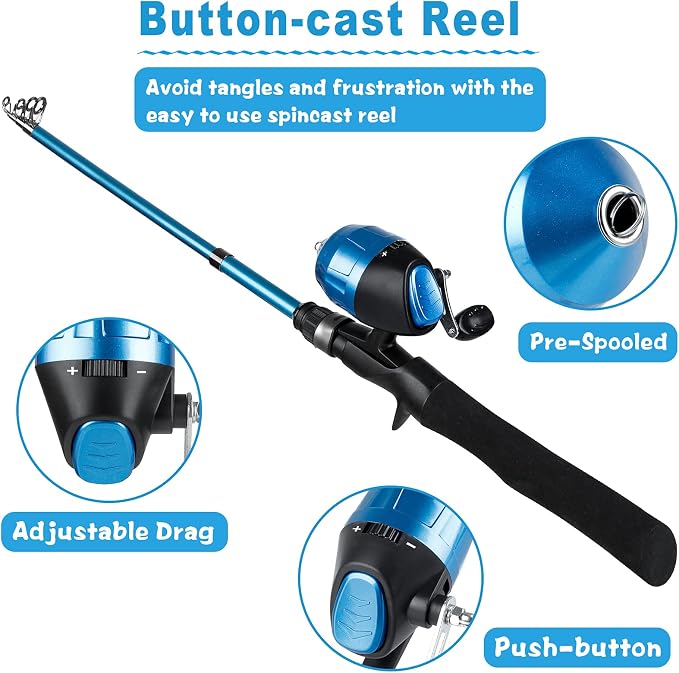 PLUSINNO Kids Fishing Pole - Image 2