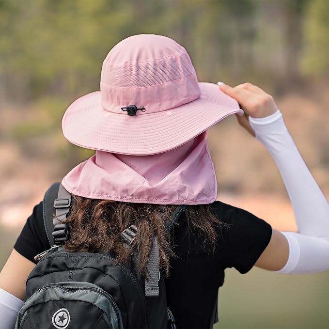 Sun Hats for Men Women Fishing Hat UPF 50+ Breathable Wide Brim Summer UV - Image 3