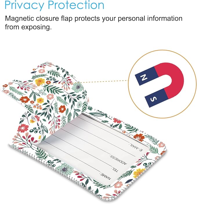 Fintie Luggage Tags, Privacy Cover ID Label - Image 2