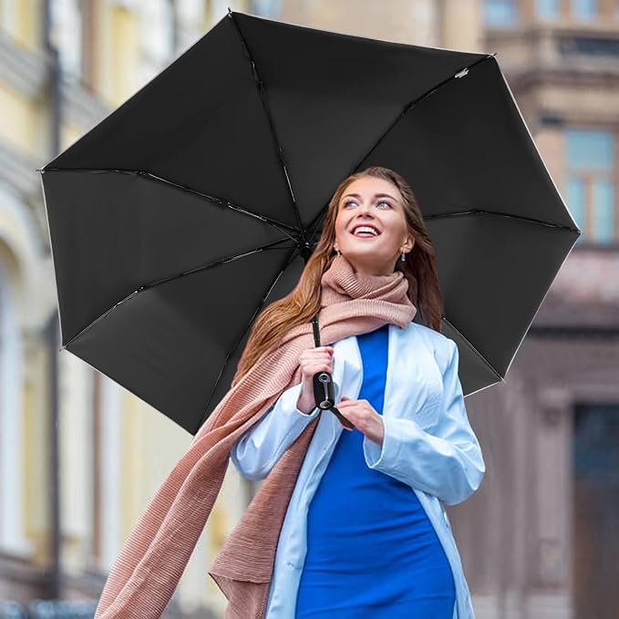 G4Free UPF 50+ UV Protection Large Travel Umbrella 42/46 Inch Auto Open Close - Image 3