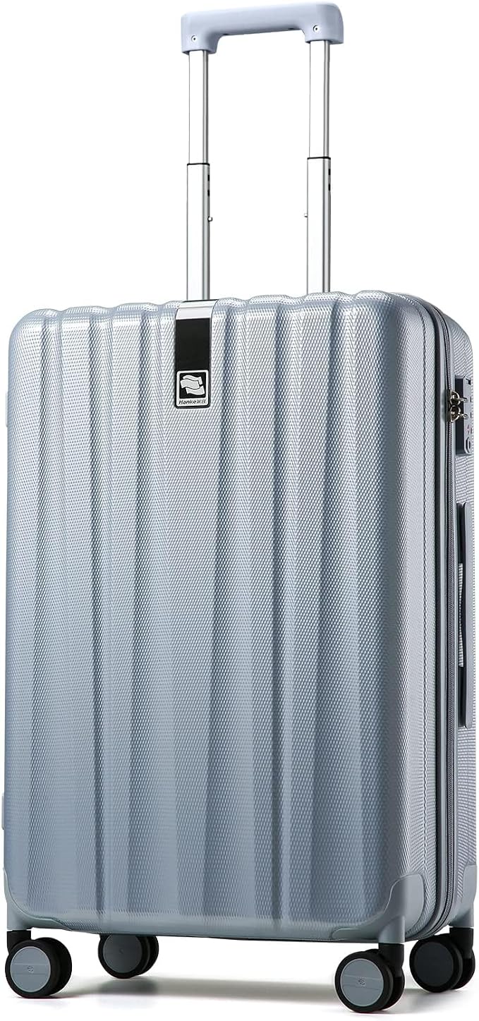 Hanke 20 Inch Carry On Luggage 22x14x9 Airline Approved Lightweight PC Hard by Hanke