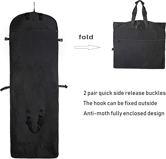 72" Tri-Fold Wedding Garment Bag - Image 2