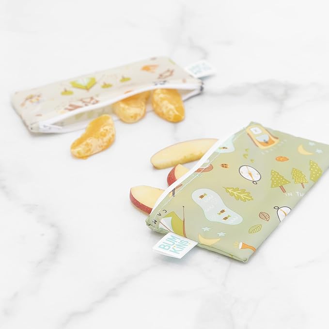 Bumkins Reusable Snack Bags, for Kids School Lunch and for Adults Portion - Image 2