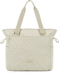 BAGSMART 25L Quilted Tote Bag Large Shoulder Bag by BAGSMART