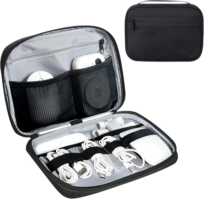 Electronics Organizer Bag, Portable Cable Organizer Case Travel Electronic by Lcsmaokin