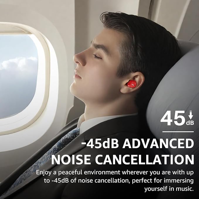 TOZO NC9 Hybrid Active Noise Cancelling Wireless Earbuds, 6 Mics ENC Clear Call - Image 3