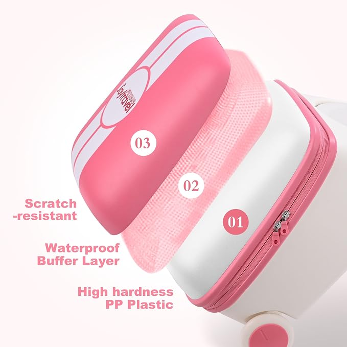 Kids Ride-on Luggage with Spinner Wheels Suitcase, Kid's Ride-On Suitcase Help - Image 5