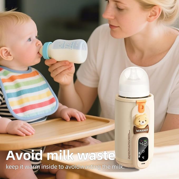 Portable Bottle Warmer for Breastmilk & Formula, Baby Rapid Milk Warmer - Image 11