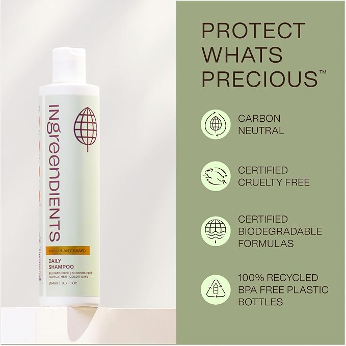 Non Toxic Vegan Shampoo with Organic Ingredients, Apple Cider Vinegar & Tea - Image 6