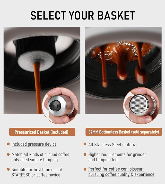 STARESSO Classic Portable Espresso Maker, 2 IN 1 Travel Coffee Maker Compatible - Image 5