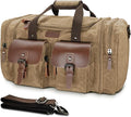Wildroad Waxed Canvas Duffle Bag - 60L Waterproof Weekender Overnight Travel Bag by WILDROAD