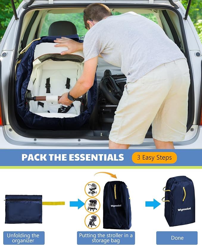 Large Stroller Bag for Airplane, Waterproof Stroller Travel Bag, Gate Check - Image 7