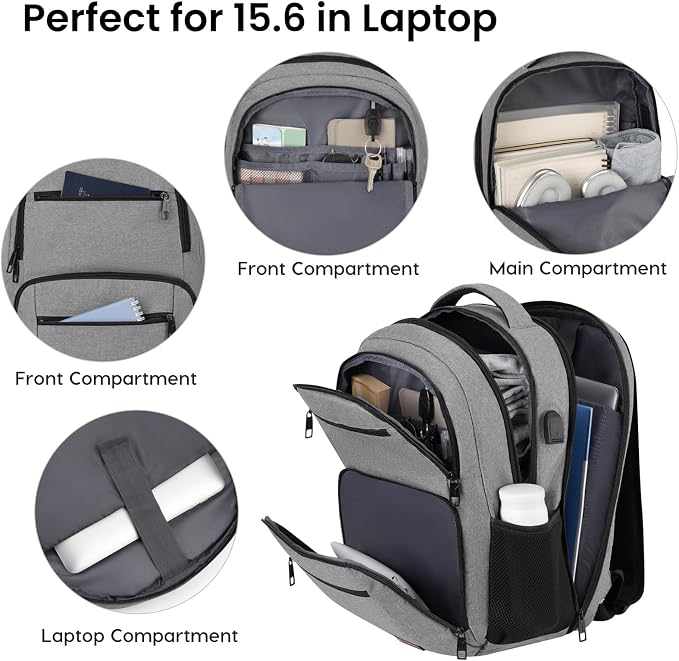 BIKROD Backpack for Men, TSA Travel Backpack, College Backpacks Water Resistant - Image 2