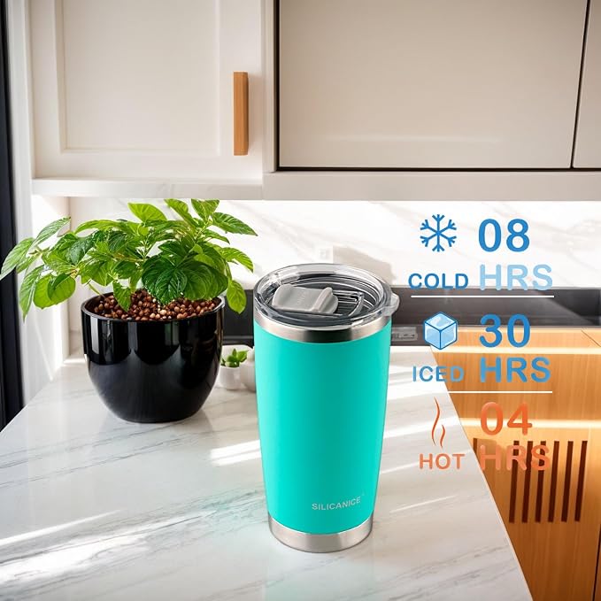Tropical Teal 20oz Stainless Steel Insulated Tumblers - Image 3