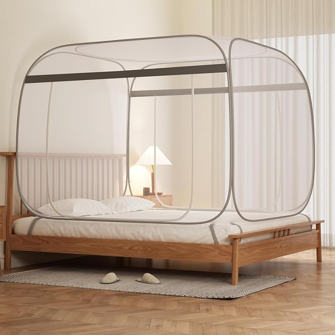 Pop-Up Mosquito Net Tent Wide Roof, Portable Folding Design by Mocott