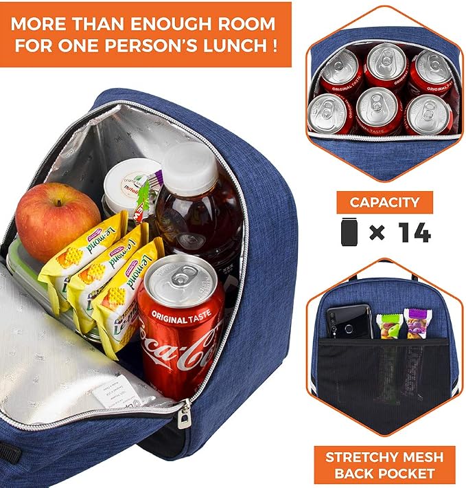 opux Lunch Box for Girls Boys Kids, Insulated Leakproof Lunch Bag, Reusable - Image 5