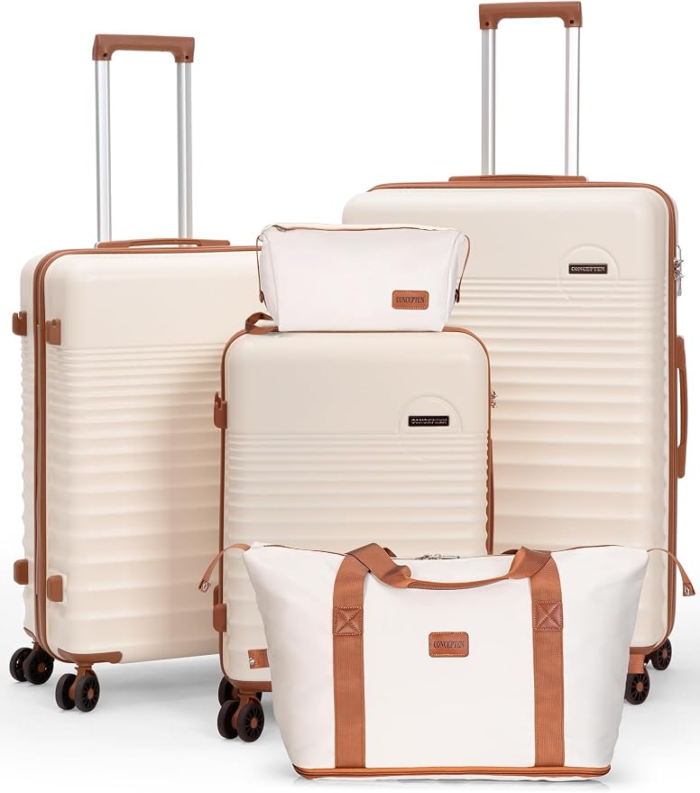 Luggage Sets 5 Piece, Suitcases by CONCEPTEN