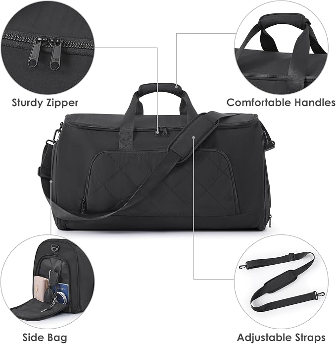 Rolling Garment Bag for Travel, Duffle Garment Bag - Image 5
