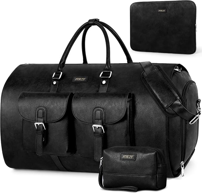 Garment Bag for Travel, Convertible Carry on Garment Duffel Bag for Men 3Pcs by ITIEZY