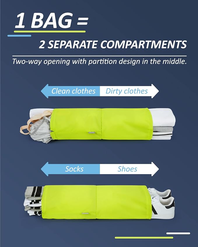 BAGSMART 6 Set Compression Packing Cubes - Image 4