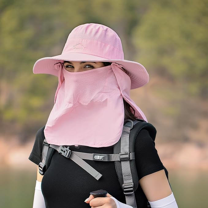 Sun Hats for Men Women Fishing Hat UPF 50+ Breathable Wide Brim Summer UV - Image 2