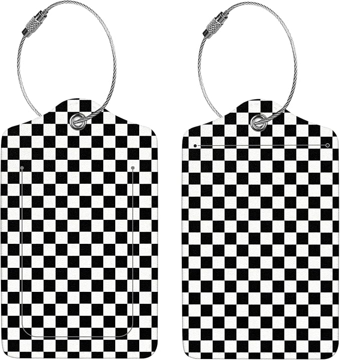 2 Pcs Luggage Tags for Suitcases, PU Leather Cruise Ship Luggage Tags - Image 4