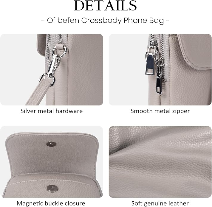 befen Genuine Leather Small Crossbody Bags - Image 6